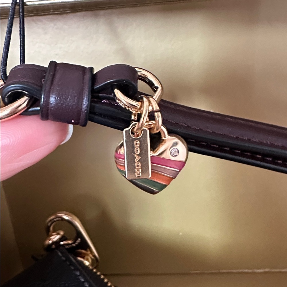 Coach Black Embossed Zip Wallet - Picture 4 of 4